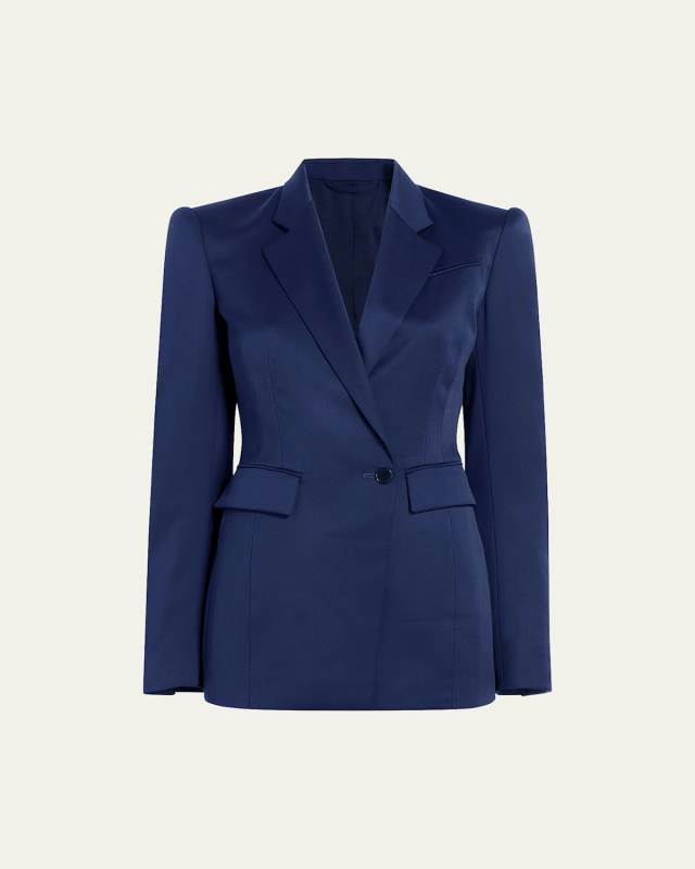 Seamed Waist Wool Jacket