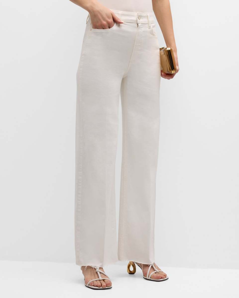 Anessa Wide-Leg Jeans with Raw Hem