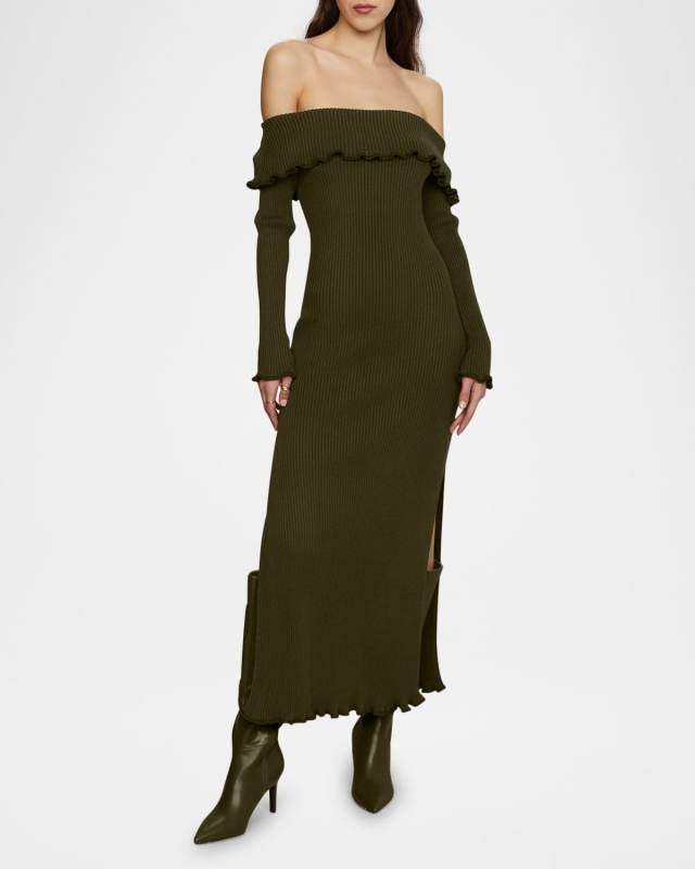 Meadow Lettuce Edge Midi Dress