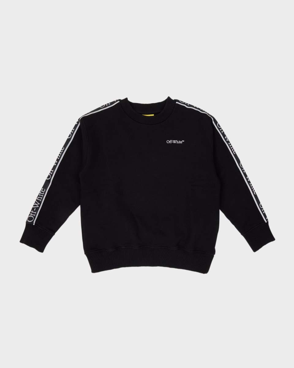 Boy's Logo Tape Sweatshirt, Size 4-12