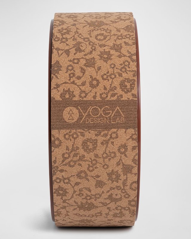 Yoga Wheel Cork Floral Batik