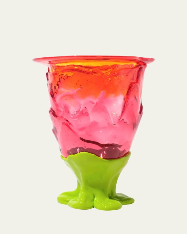 Flower Medium Resin Vase, 10" Tall