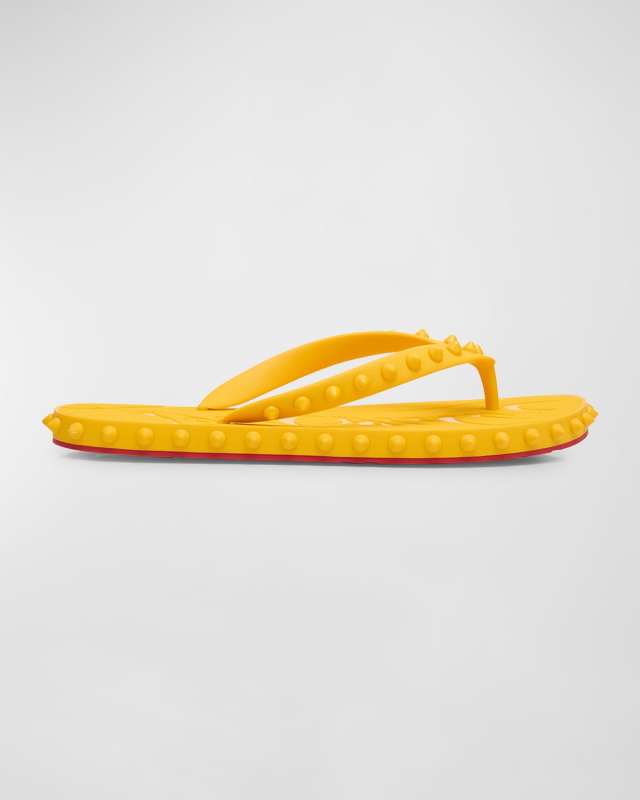 Loubi Donna Spike Red Sole Flip Flops
