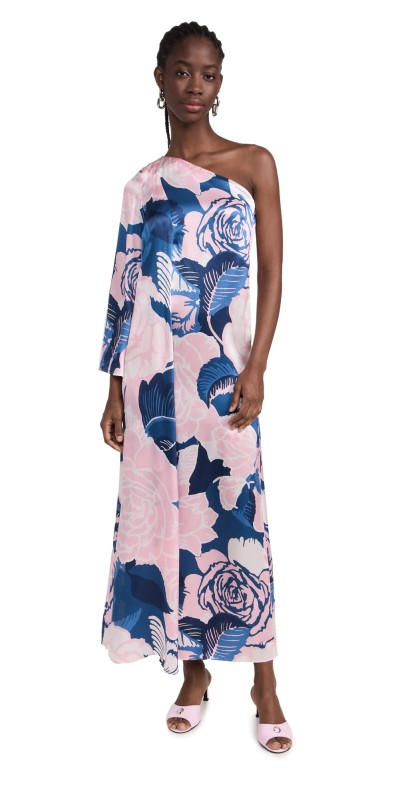 Figue Greta Dress Rose Garden Blue