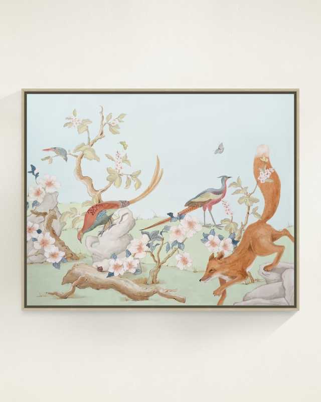 "A Clear and Pheasant Day" Framed Giclee by Allison Cosmos, 39" x 31"