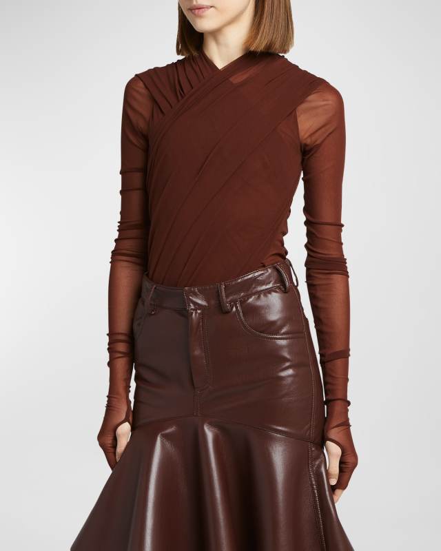 Stretch Tulle Bodysuit