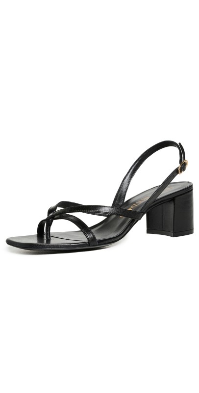 Stuart Weitzman Oasis Slingback Sandals Black