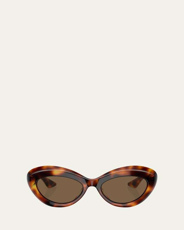 Bold Acetate Oval Sunglasses