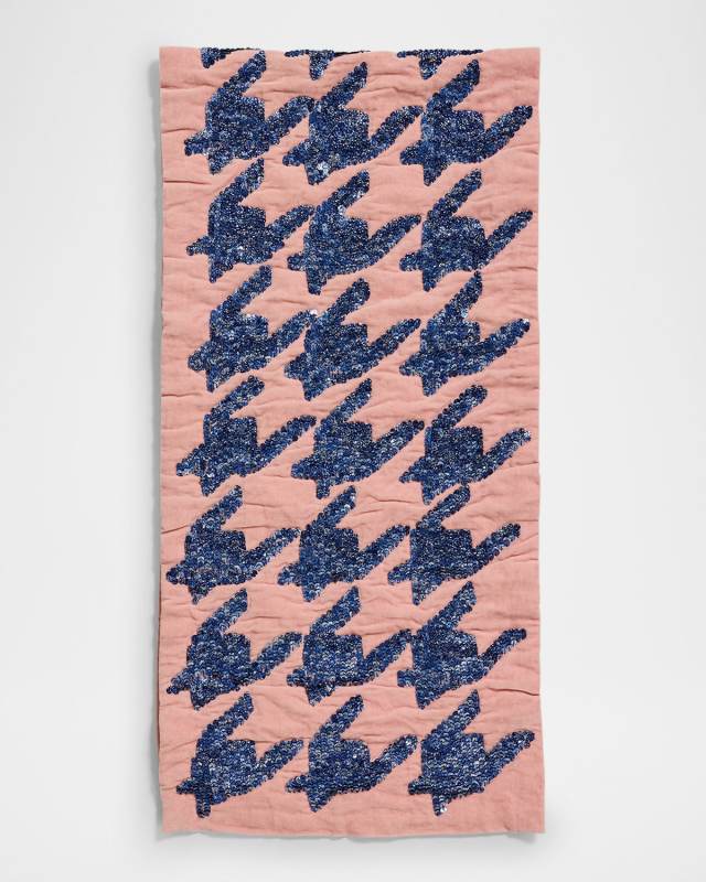 Gusto Sequin Houndstooth Scarf
