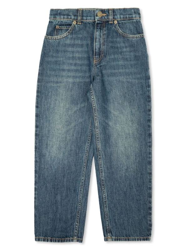 straight-leg jeans