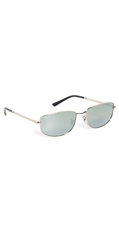 Ray-Ban RB3732 Rectangular Sunglasses Silver