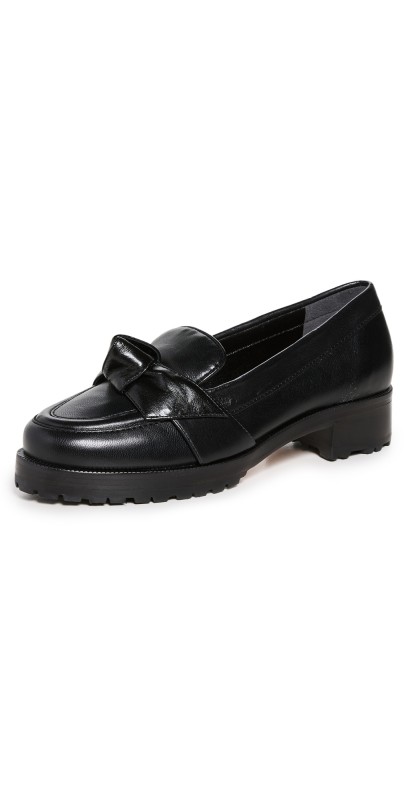 Alexandre Birman Maxi Clarita Lug Sole Loafers Black
