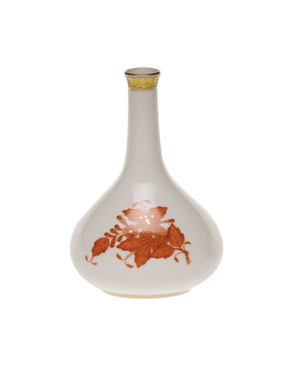 Chinese Bouquet Rust Medium Bud Vase