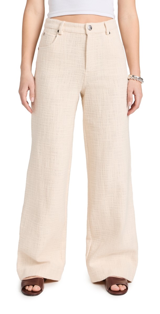 STAUD Grayson Pants Ivory