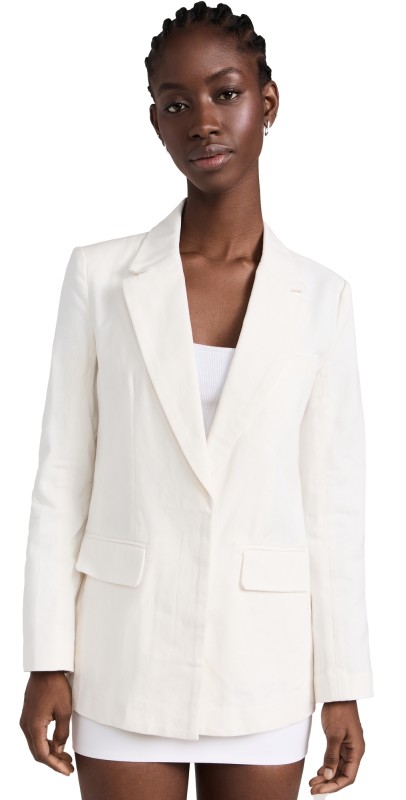 STAUD Maxwell Blazer White