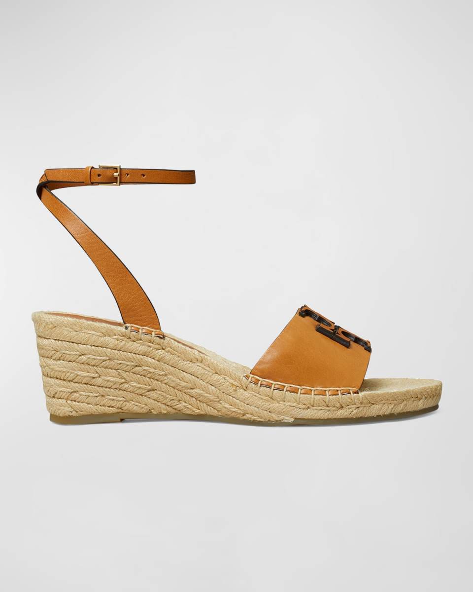 Ines Leather Double T Espadrilles