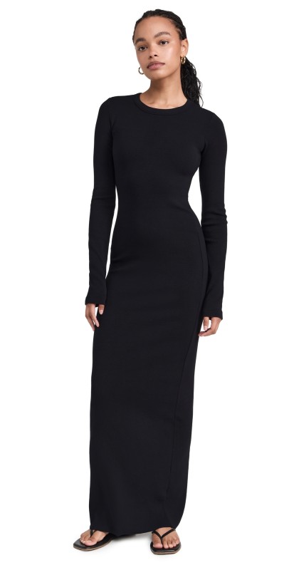 Cotton Citizen Verona Crew Neck Maxi Dress Black