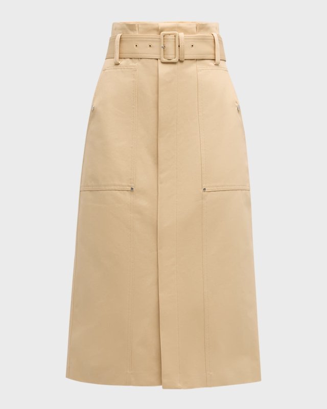 Maia Belted Midi Cargo Skirt