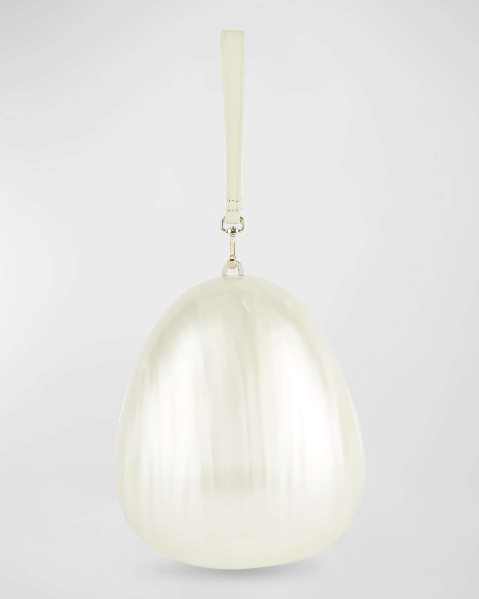 Large Pearly Egg Crossbody Bag