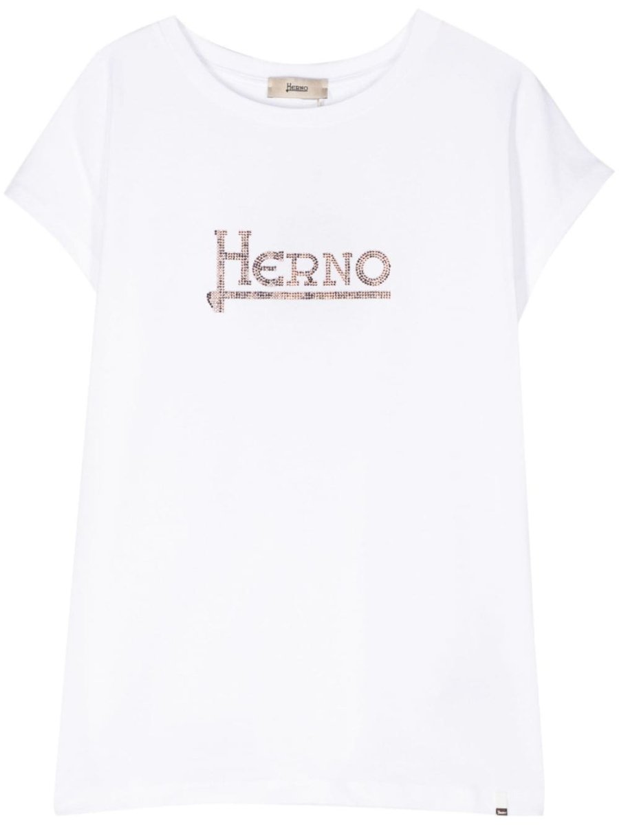 studded-logo T-shirt