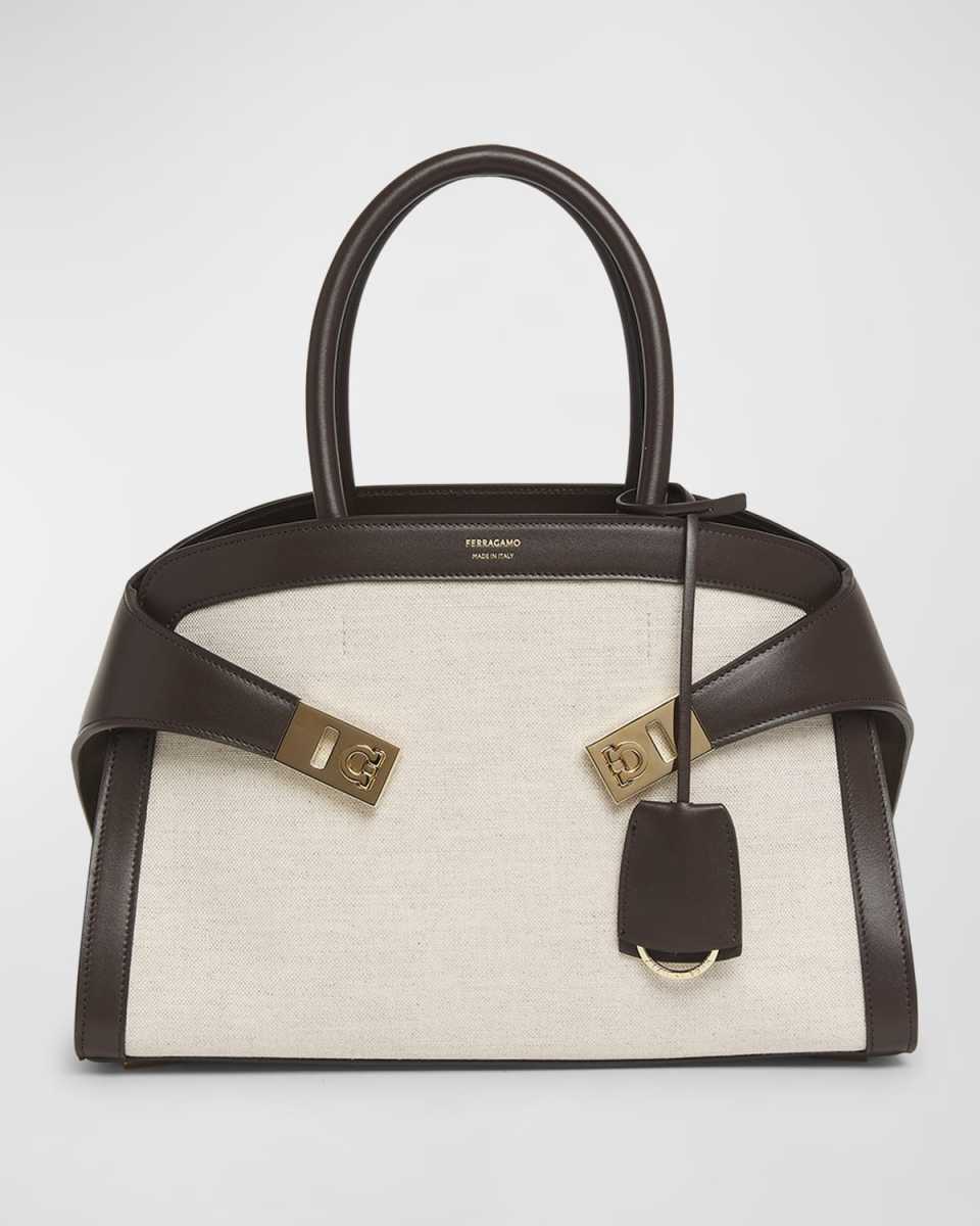 Small Hug Kuban Canvas Top-Handle Bag