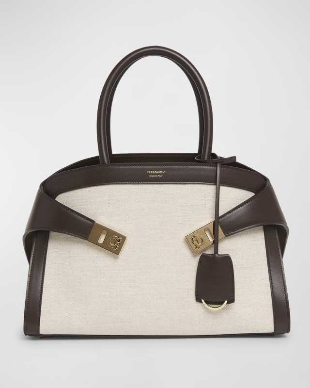 Small Hug Kuban Canvas Top-Handle Bag