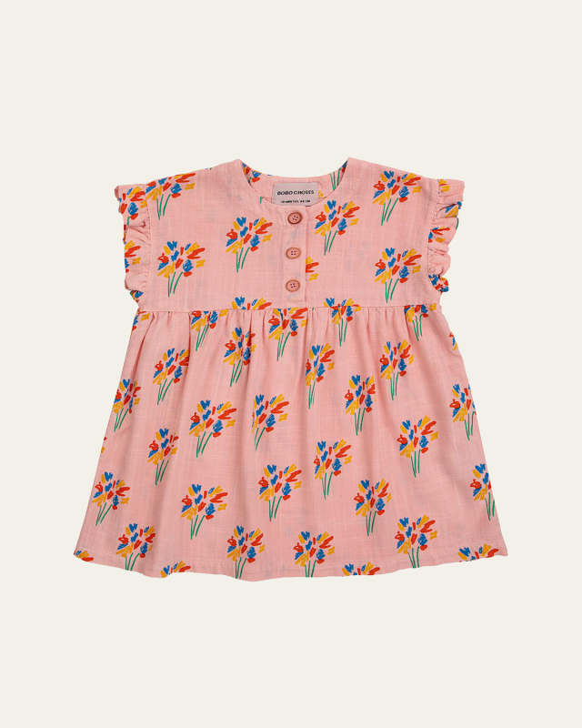 Girl's Fireworks Allover Woven Dress, Size 6M-24M