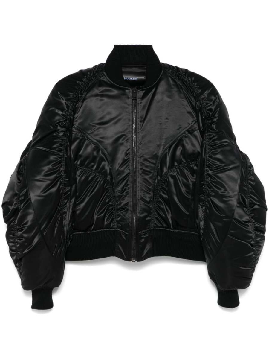 satin bomber jacket