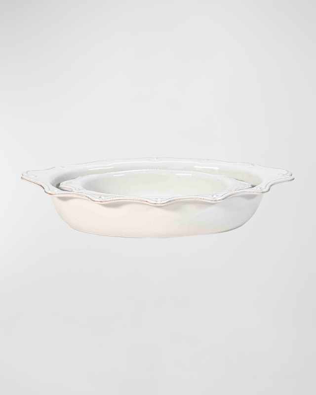 Berry & Thread Whitewash Oval 2-Piece Baking Set