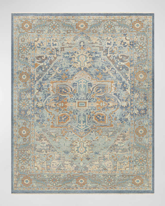 Cappadocia Pale Blue Hand-Knotted Rug, 8' x
