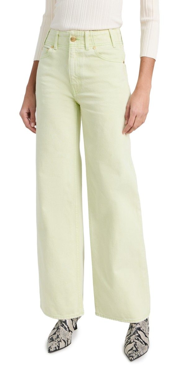 Ulla Johnson The Elodie Jeans Pistachio Wash