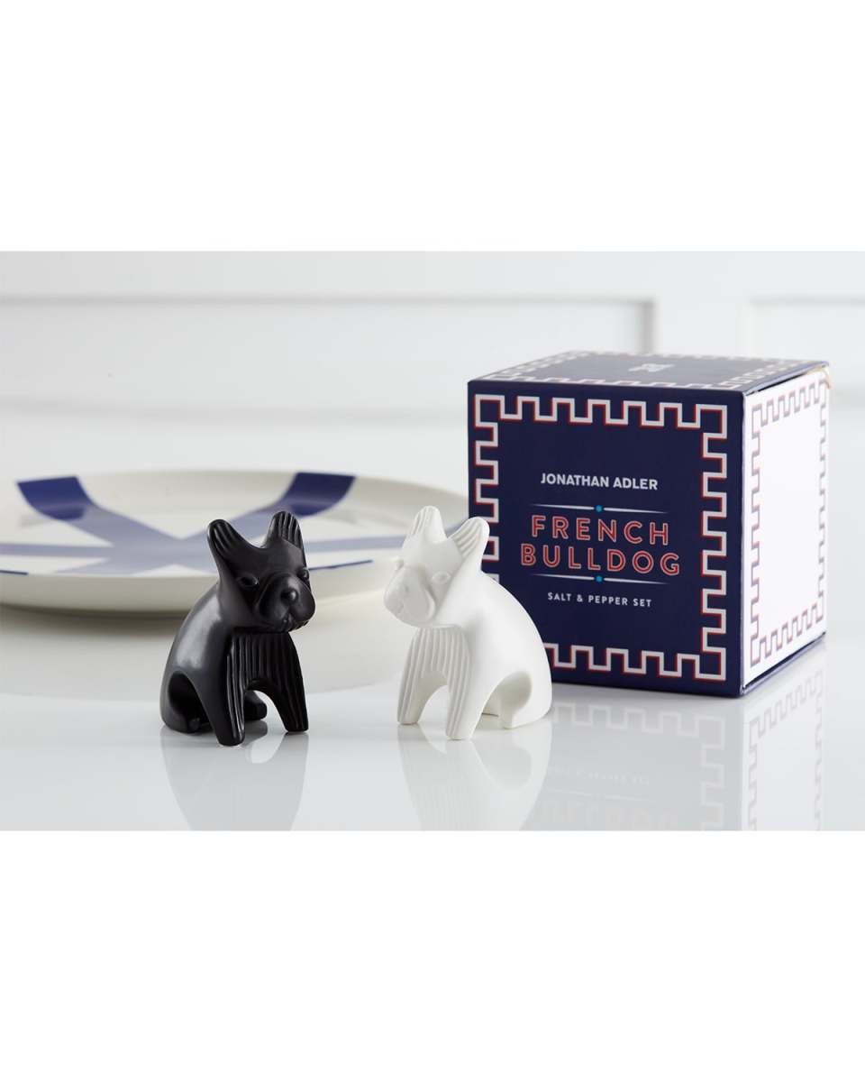 French Bulldog Salt & Pepper Shakers in Black & White