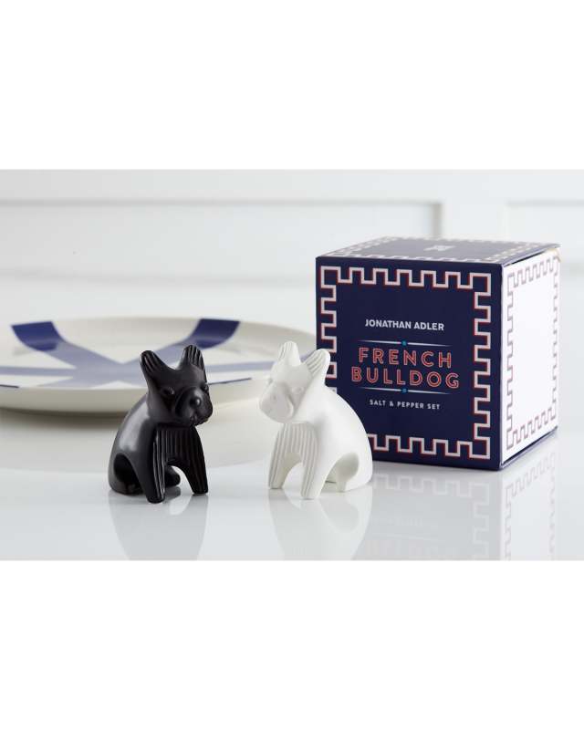 French Bulldog Salt & Pepper Shakers in Black & White