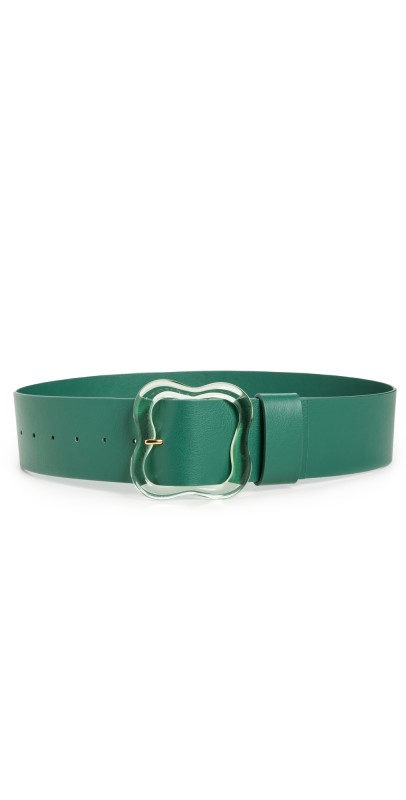 Lizzie Fortunato Florence Belt In Dark Emerald Green