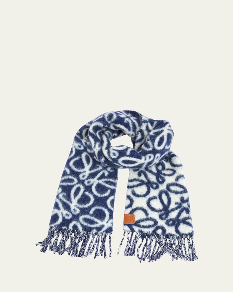 Anagram Wool-Blend Scarf
