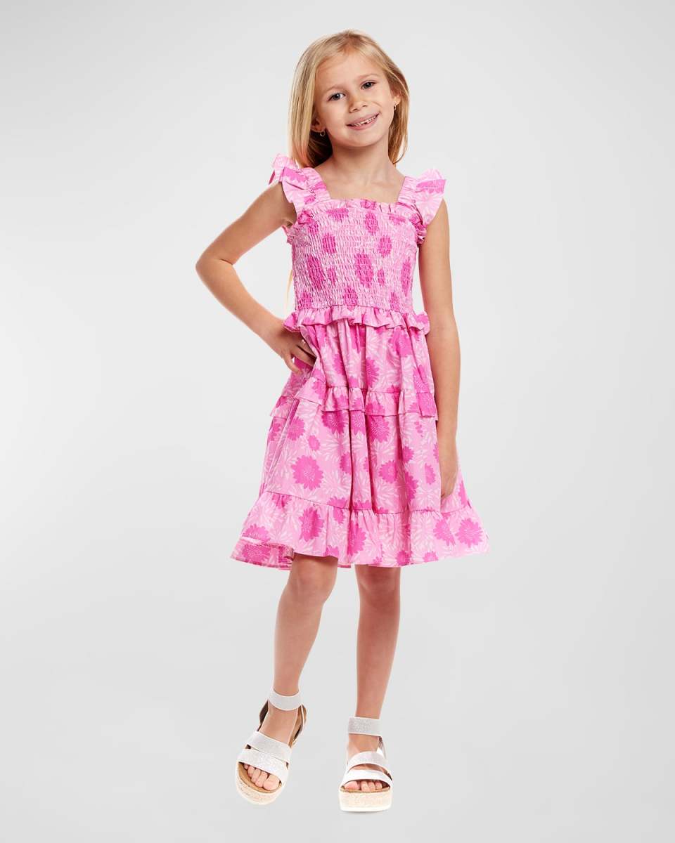 Girl's Floral-Print Maxi Dress, Size 2T-6X