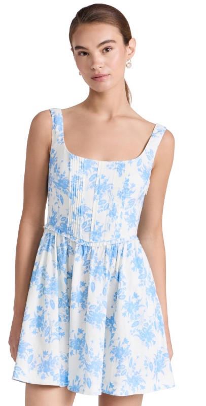 LoveShackFancy Lowery Dress Cobalt Pop