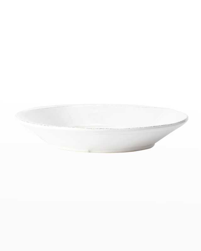 Melamine Lastra White Pasta Bowl