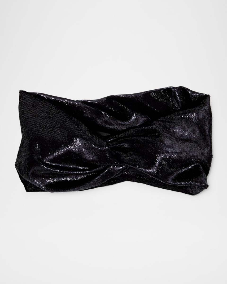 Malia Shiny Satin Turban Headband