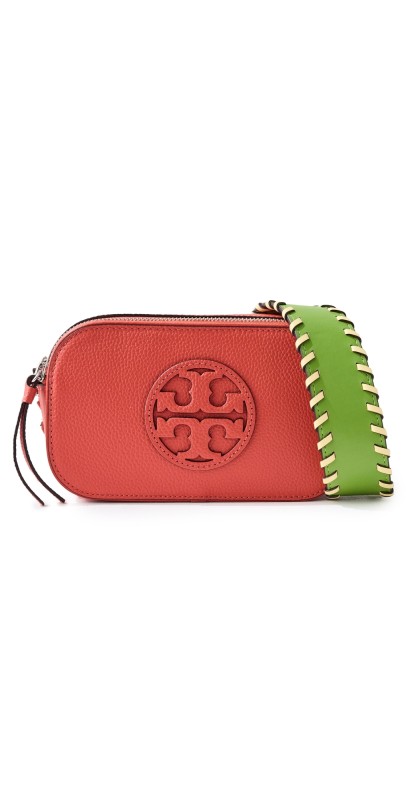 Tory Burch Miller Mini Crossbody Bag Poppy Red