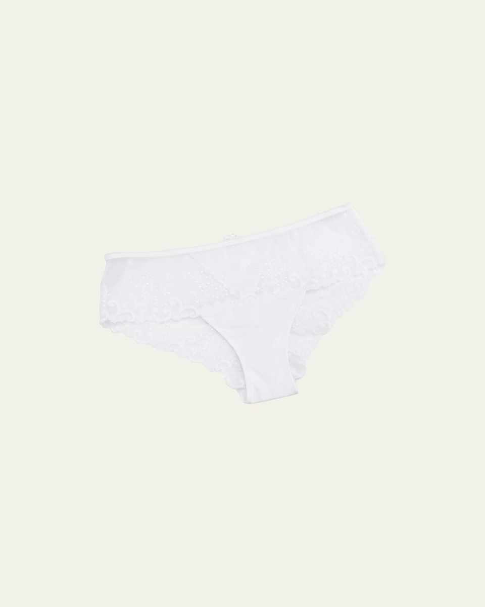 Delice Floral-Embroidered Boyshorts