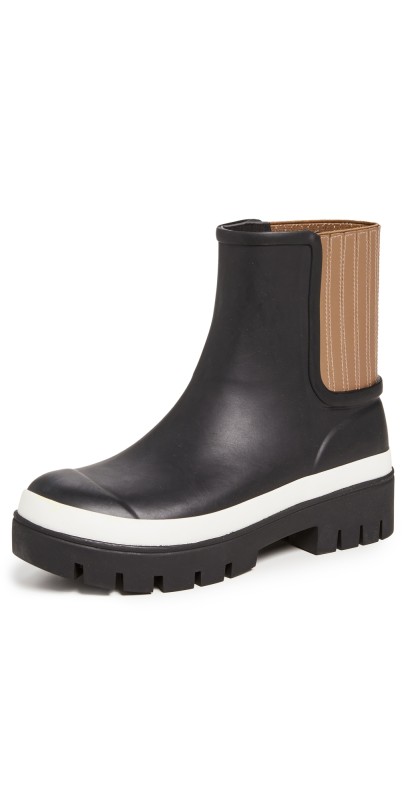Tory Burch Foul Weather Boots Perfect Black/Olive
