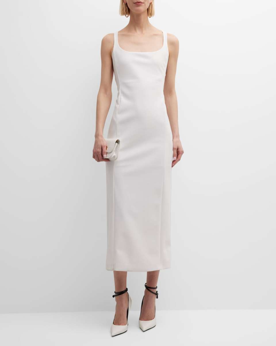 Sleeveless Cutout Jersey Midi Dress