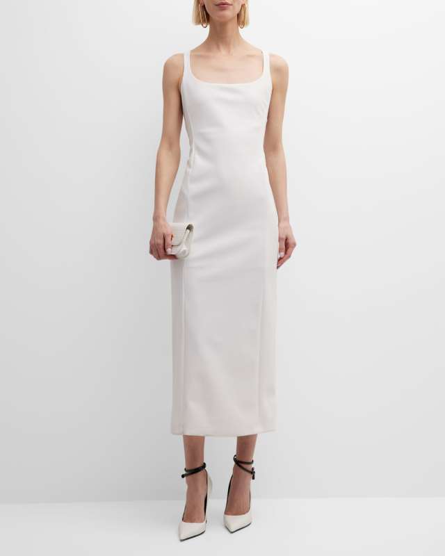 Sleeveless Cutout Jersey Midi Dress