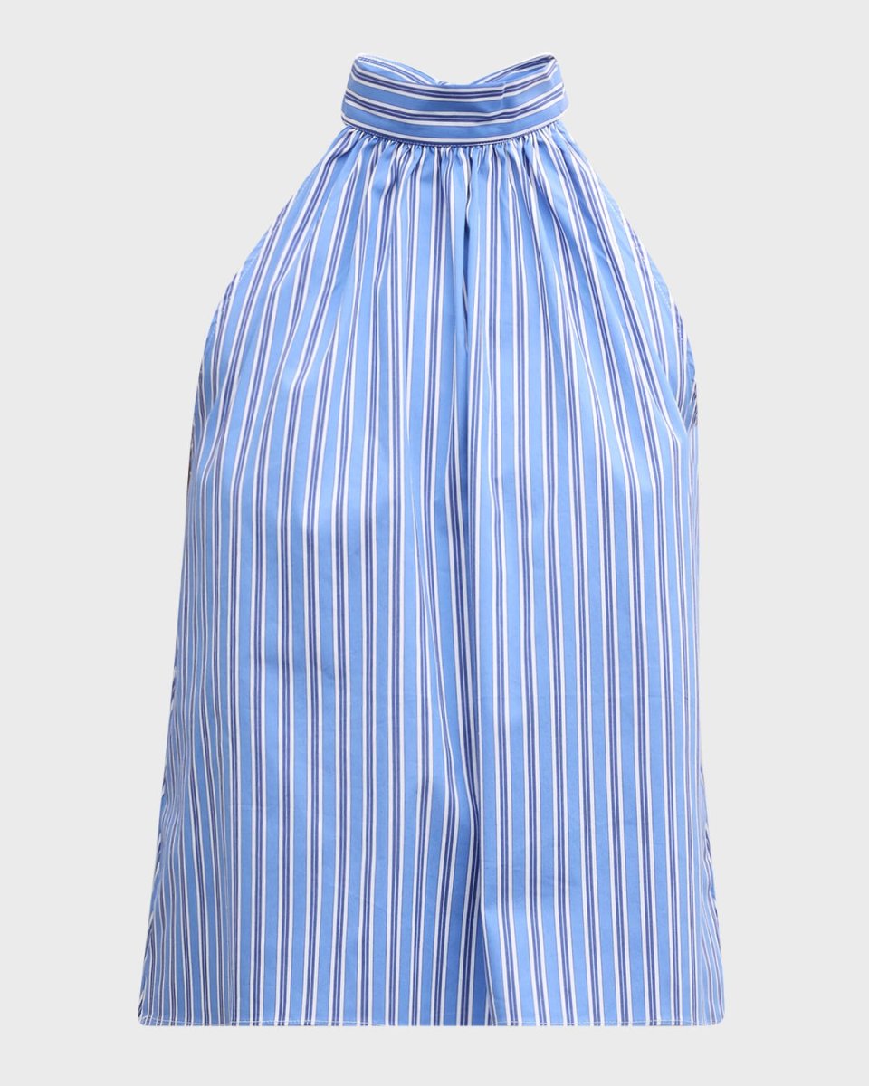 The Barbara Striped Halter Top