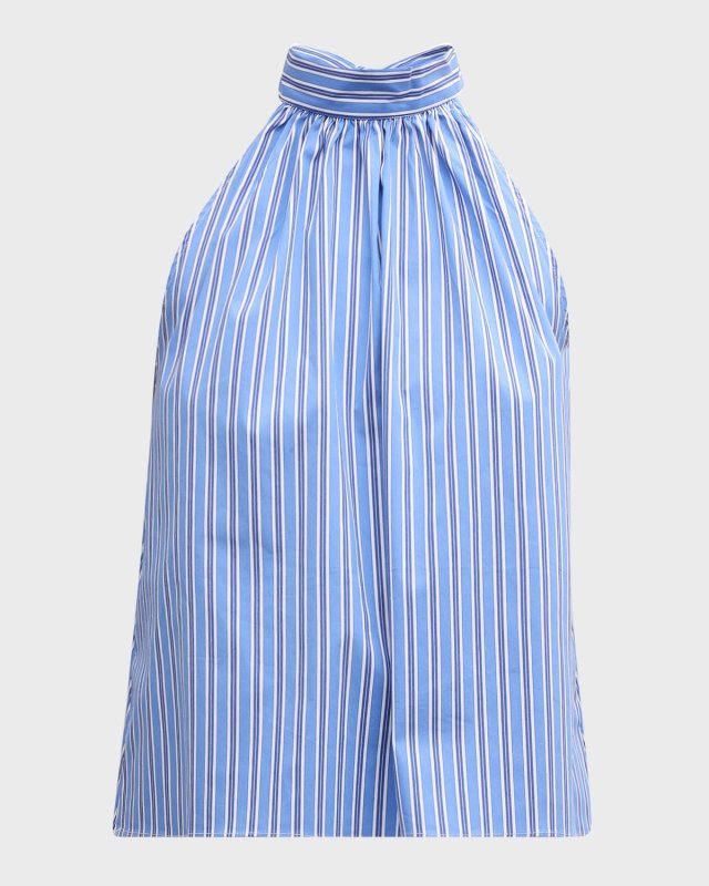 The Barbara Striped Halter Top