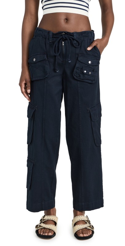 Free People Tahiti Cargo Pants Dried Herb