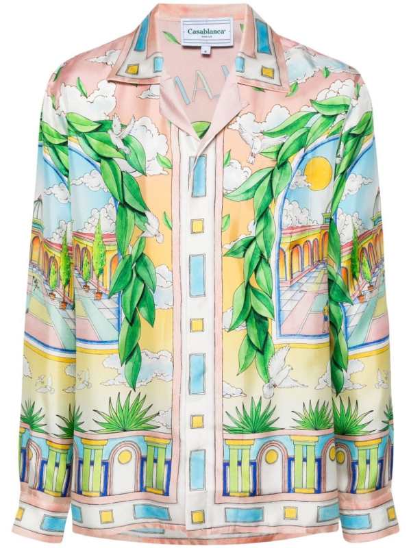 Paysage Ideal silk shirt