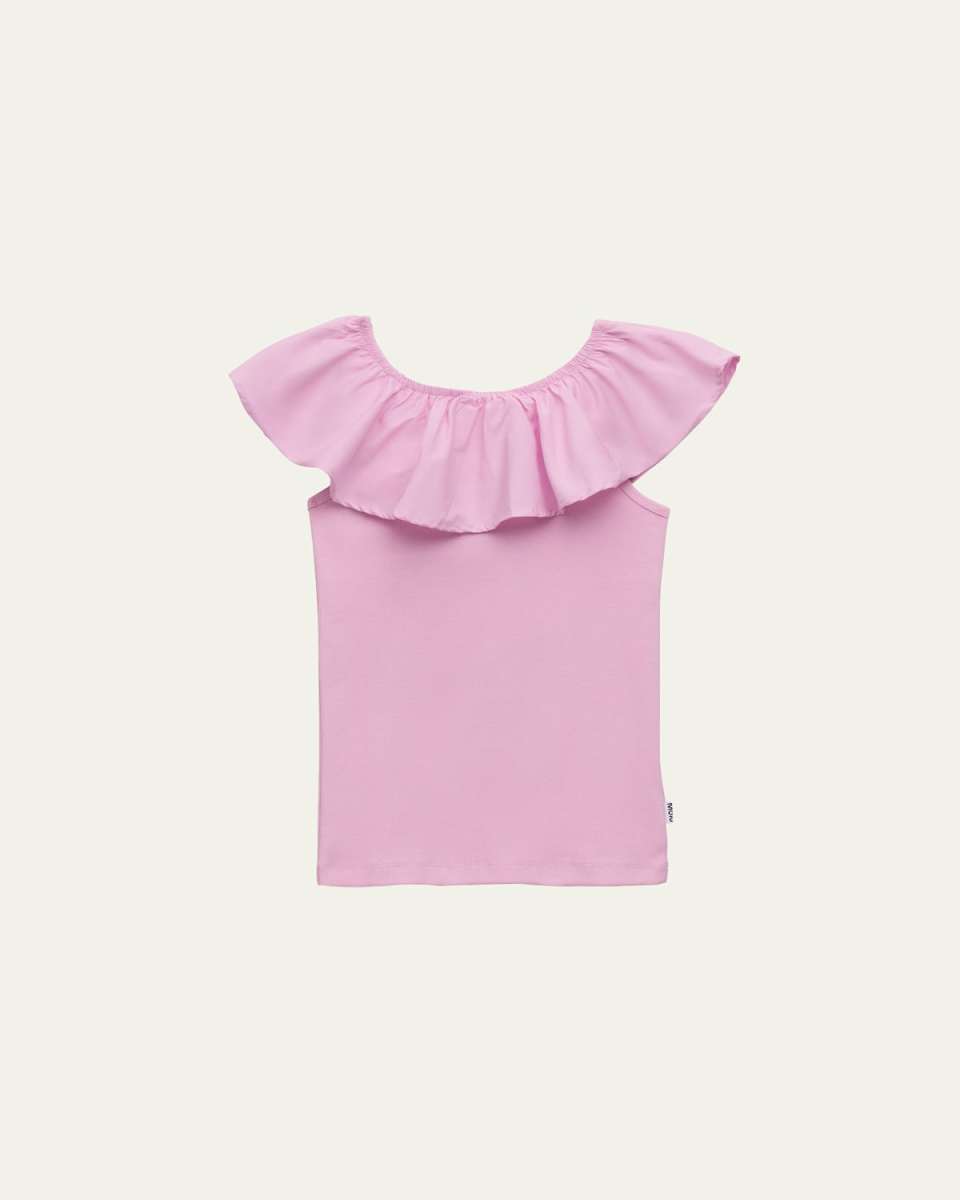 Girl's Reca Ruffle Tank Top, Size 3T-6