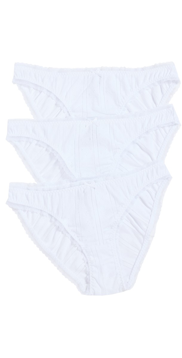 COUCOU The Low Rise 3 Pack White